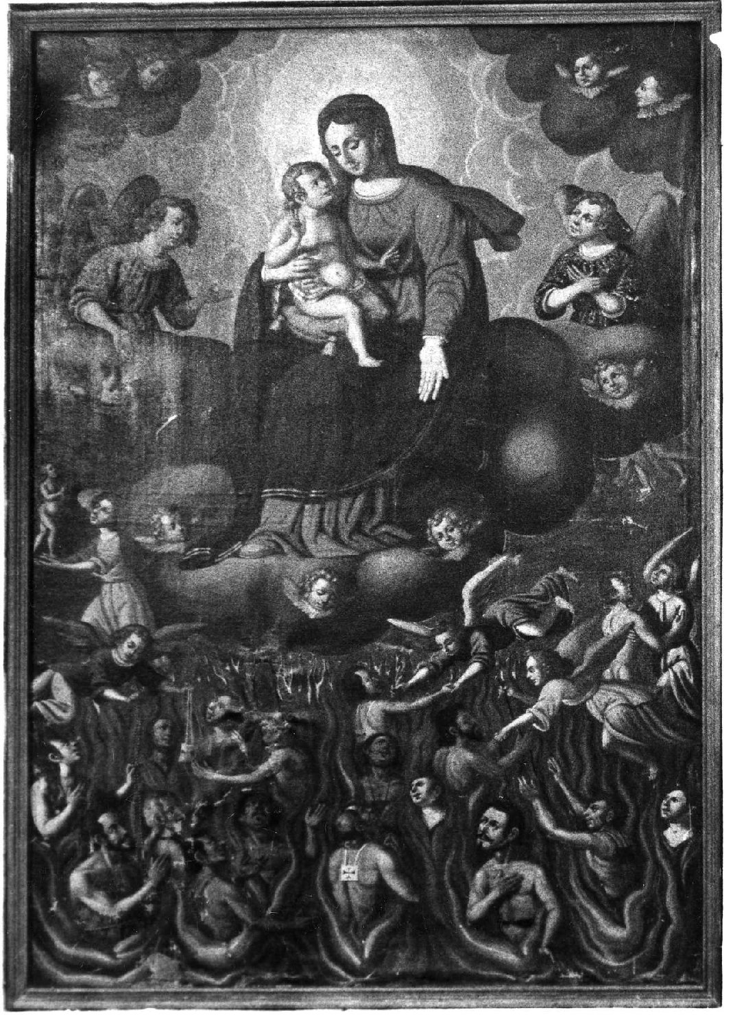 Anime del Purgatorio (dipinto) di Rodi Giacomo (attribuito) (metà sec. XVII)