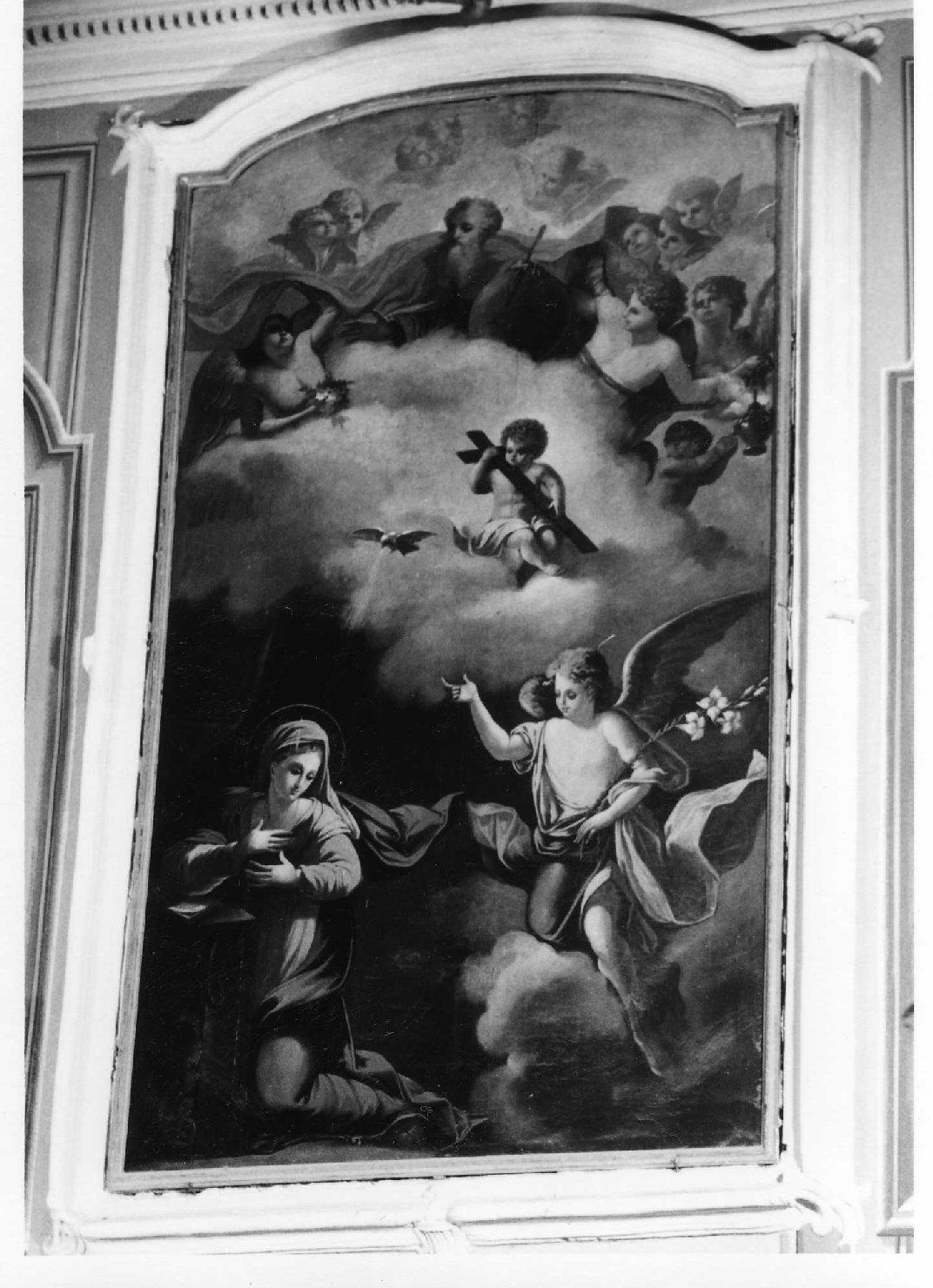 Annunciazione e Trinità (dipinto) - ambito ligure (sec. XVII)