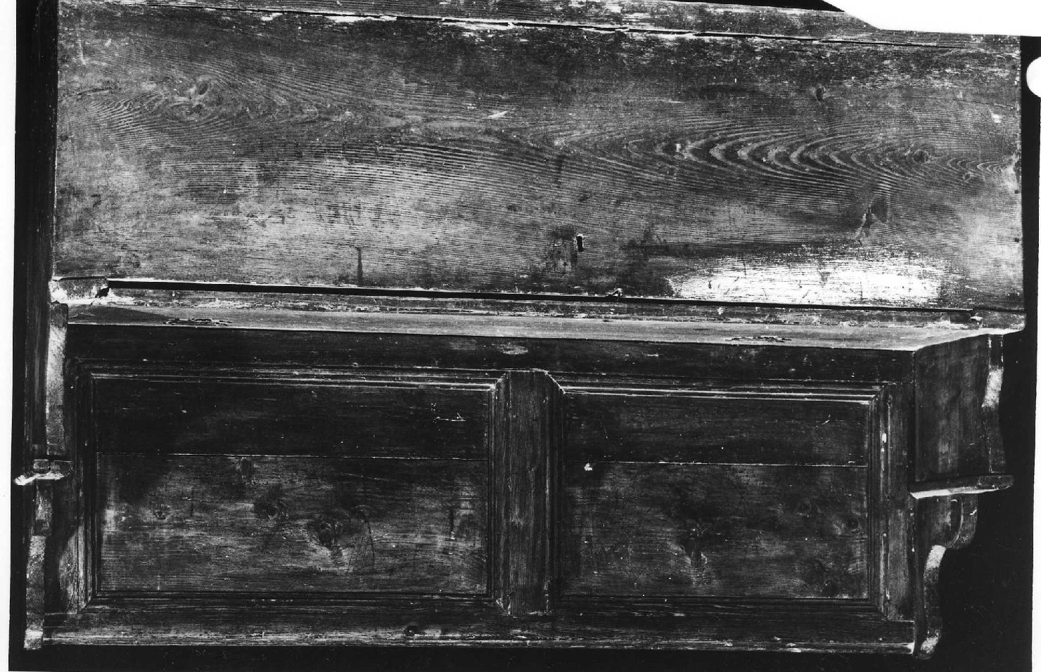 cassapanca - produzione ligure (seconda metà sec. XIX)