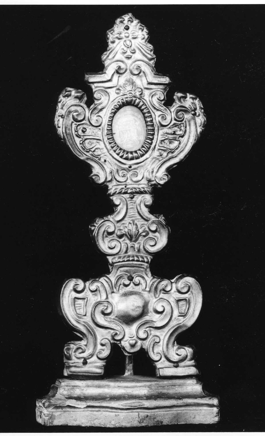 reliquiario - a ostensorio - ambito ligure (sec. XVIII)