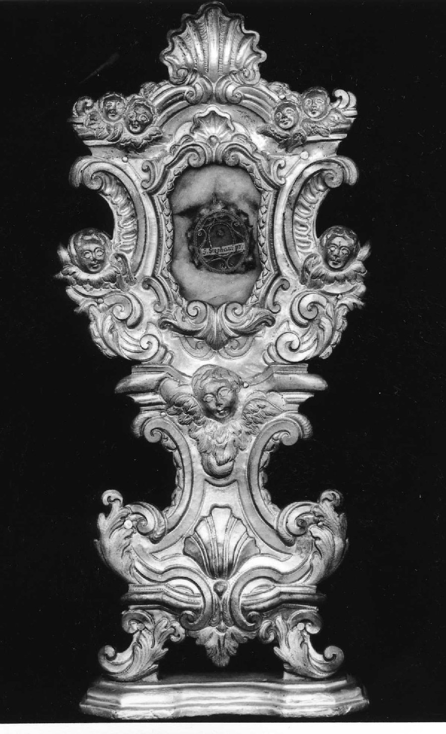 reliquiario - a ostensorio - ambito ligure (sec. XVIII)