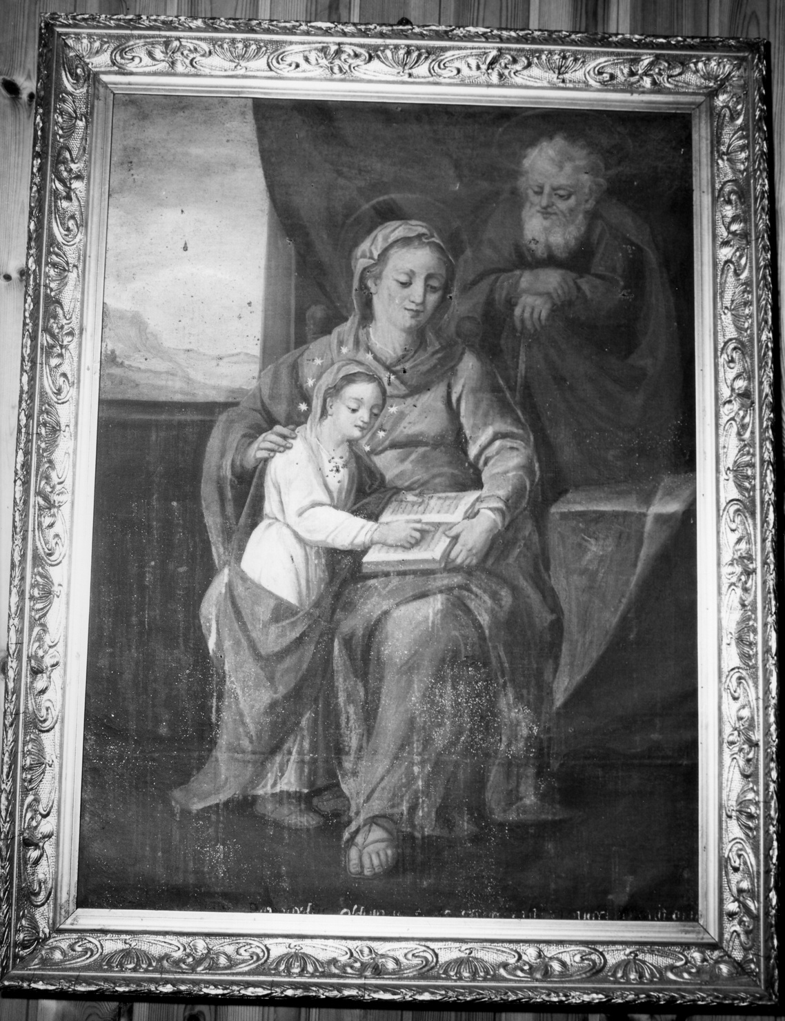 educazione di Maria Vergine (dipinto, opera isolata) - ambito ligure (sec. XVIII)