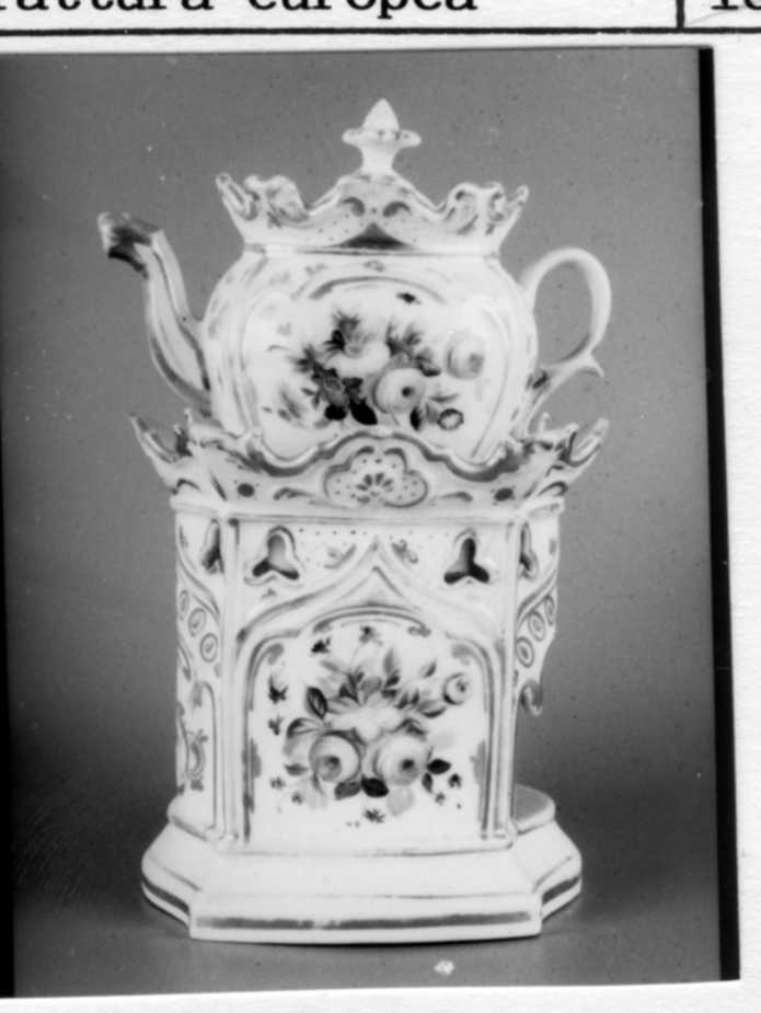 veilleuse, insieme - manifattura europea (sec. XIX)