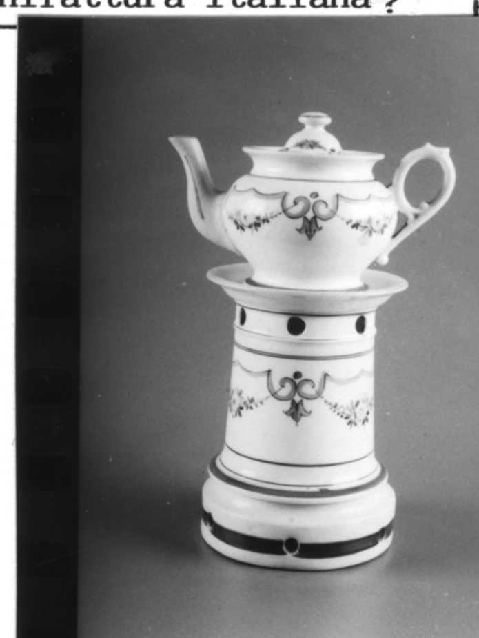 veilleuse, insieme - manifattura italiana (sec. XIX)