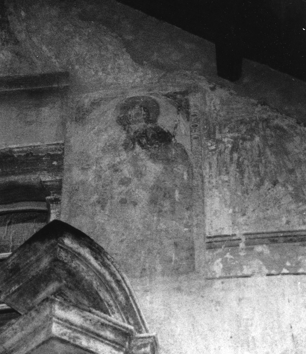 Santo, Santo (dipinto murale, opera isolata) - ambito ligure (secondo quarto sec. XVIII)