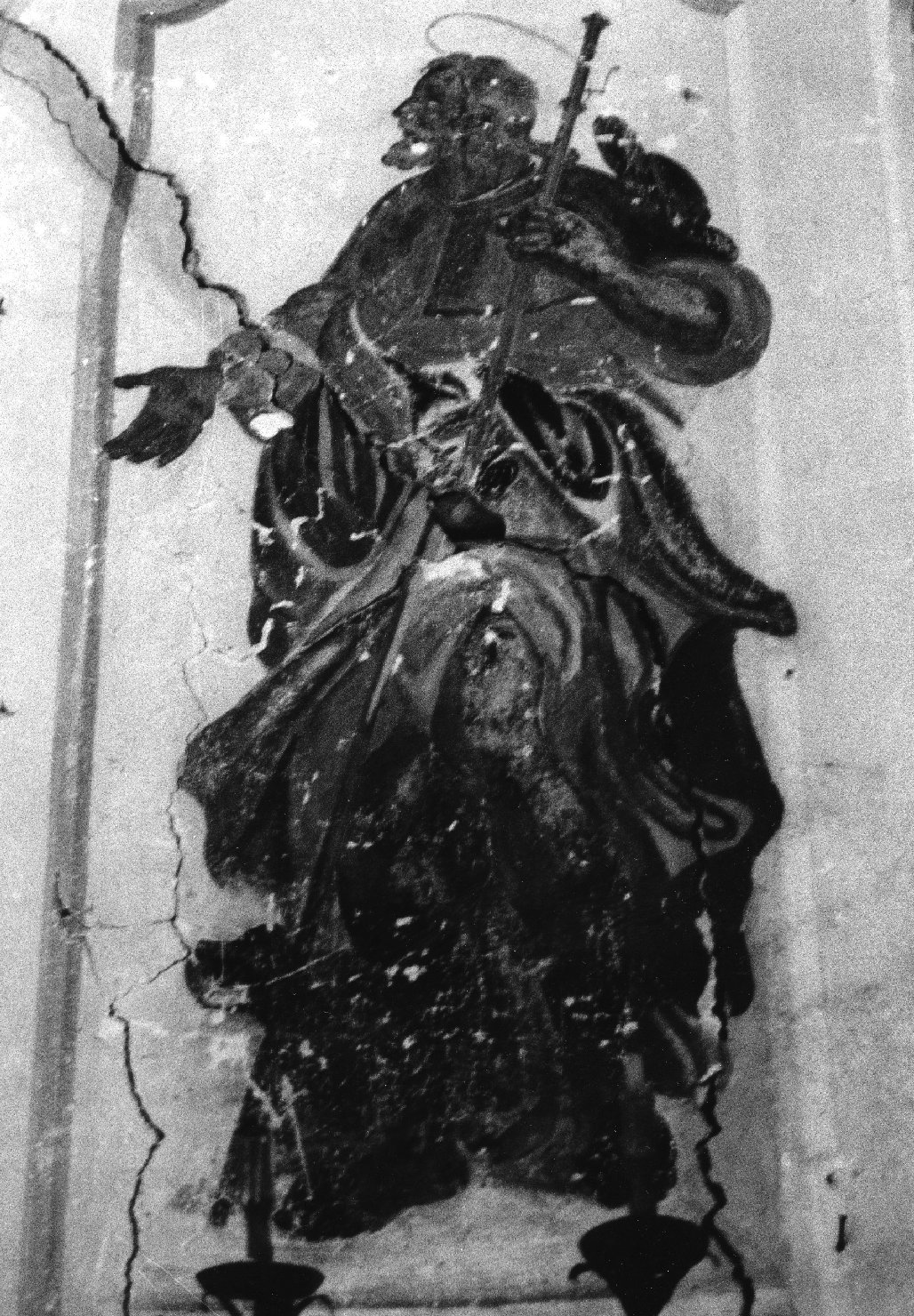 San Giovanni Battista (dipinto murale, opera isolata) - produzione ligure (sec. XVIII)