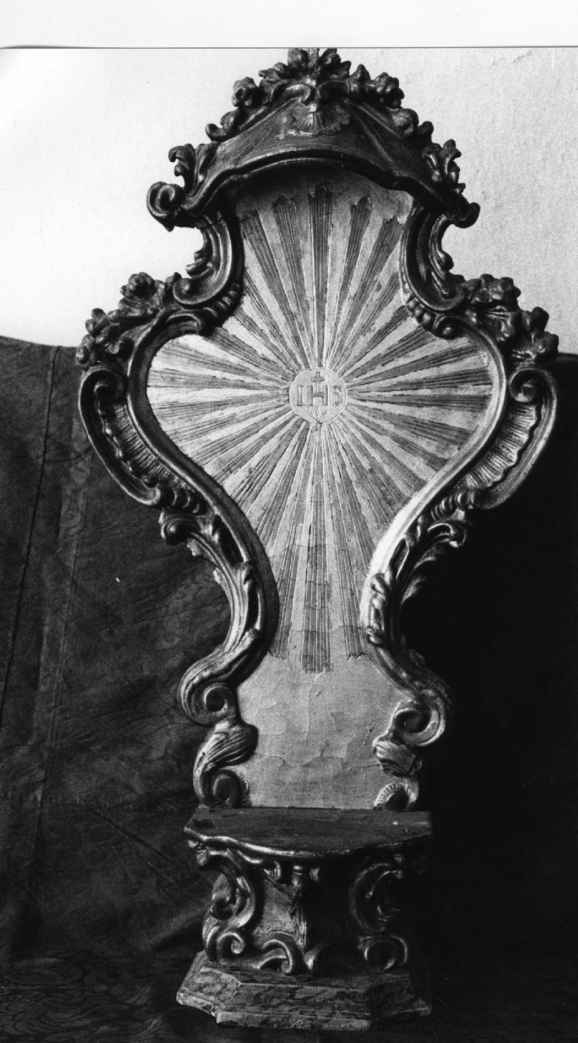 tronetto per esposizione eucaristica, opera isolata - produzione ligure (fine sec. XVIII)