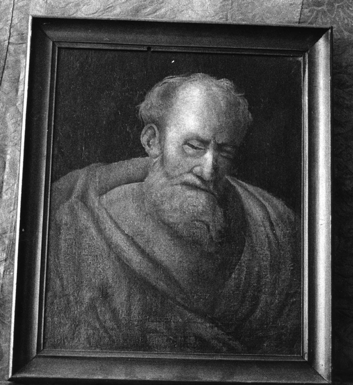 Santo Apostolo a mezza figura (dipinto, opera isolata) - ambito ligure (fine sec. XVII)