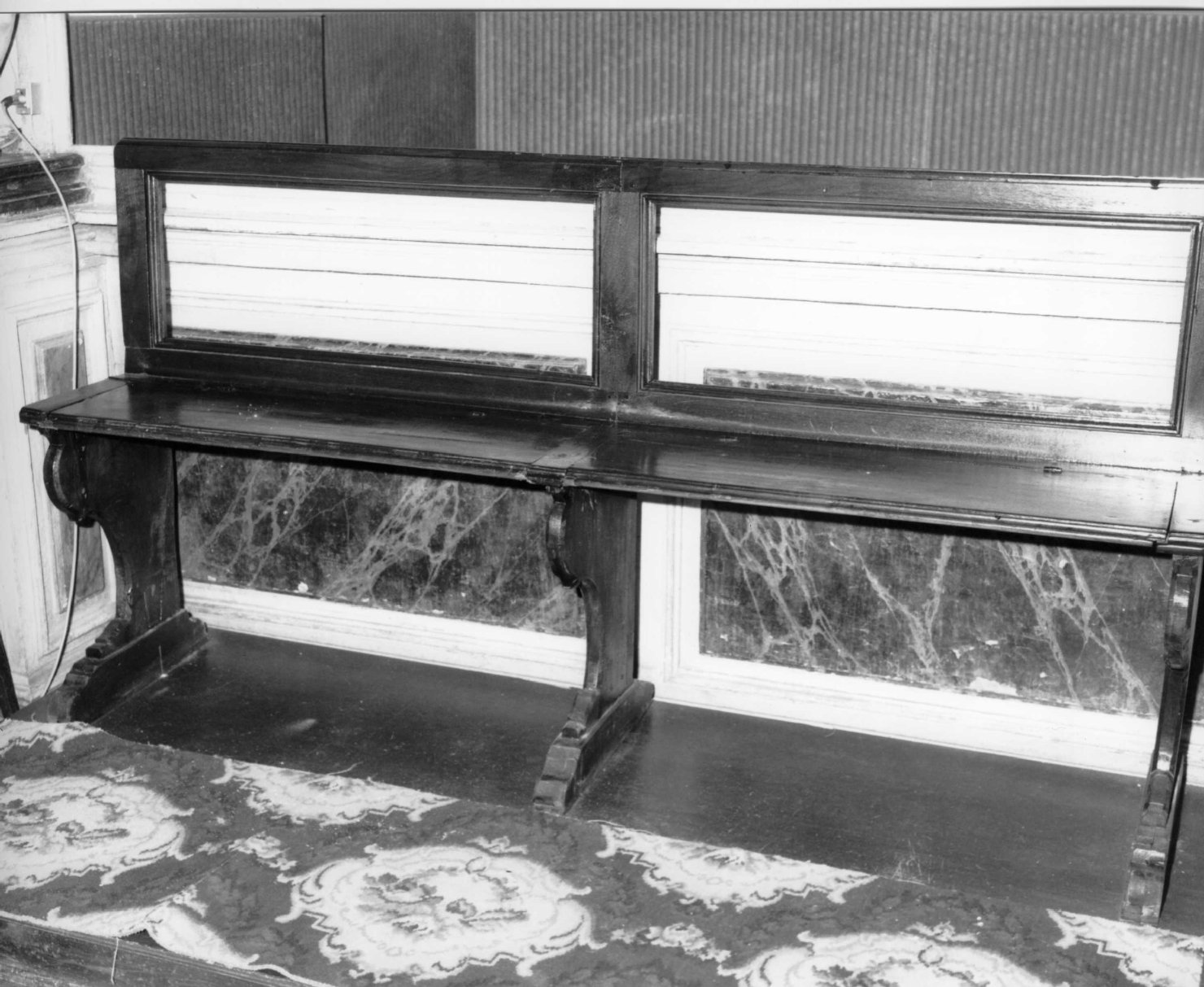 panca con schienale - ambito ligure (sec. XIX)