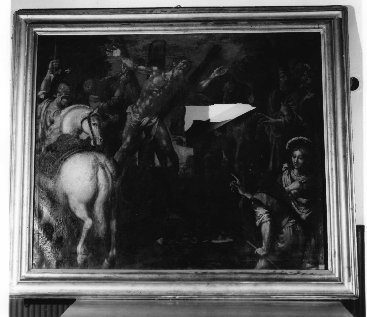 martirio di San Andrea (dipinto, opera isolata) - ambito ligure (prima metà sec. XVII)