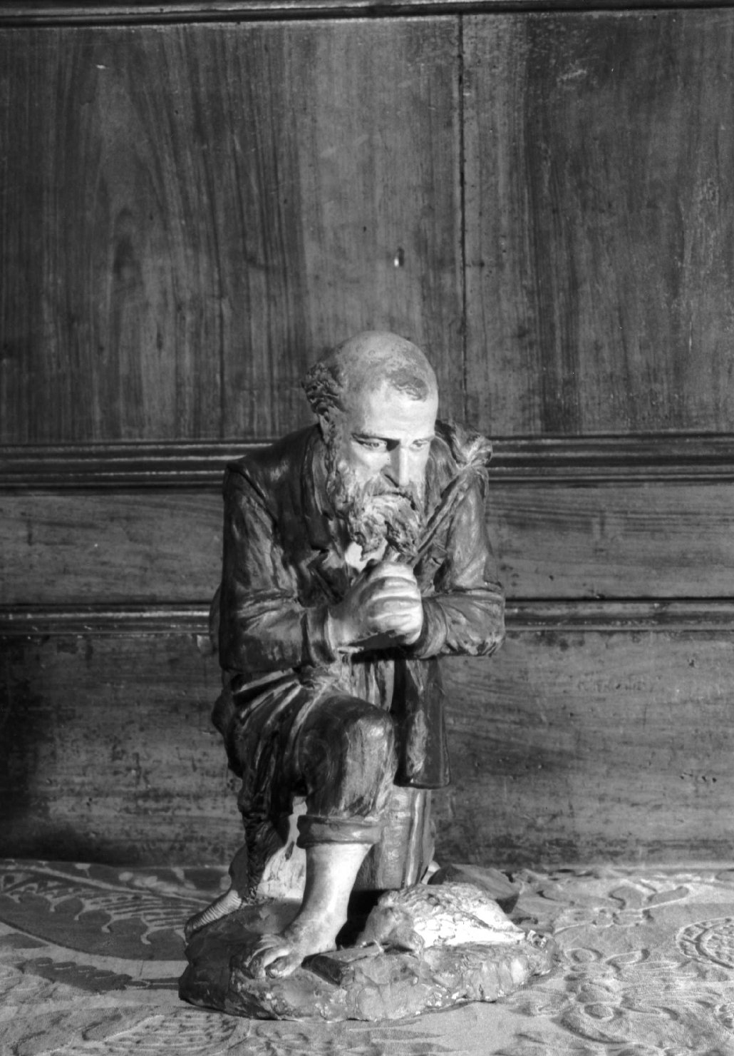 pastore (statuetta di presepio) di Brilla Antonio (seconda metà sec. XIX)