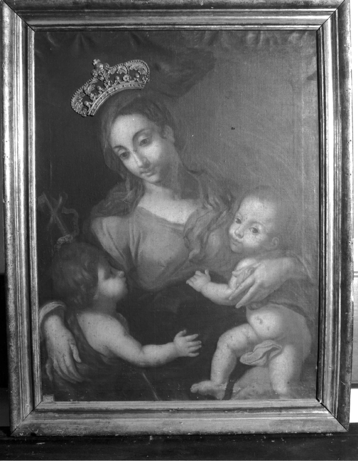 Madonna con Bambino e San Giovannino (dipinto, opera isolata) - ambito ligure (seconda metà sec. XVIII)