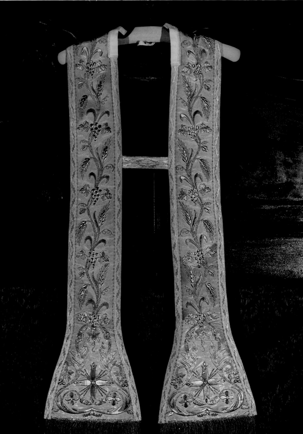 stola, opera isolata - manifattura ligure (sec. XIX)