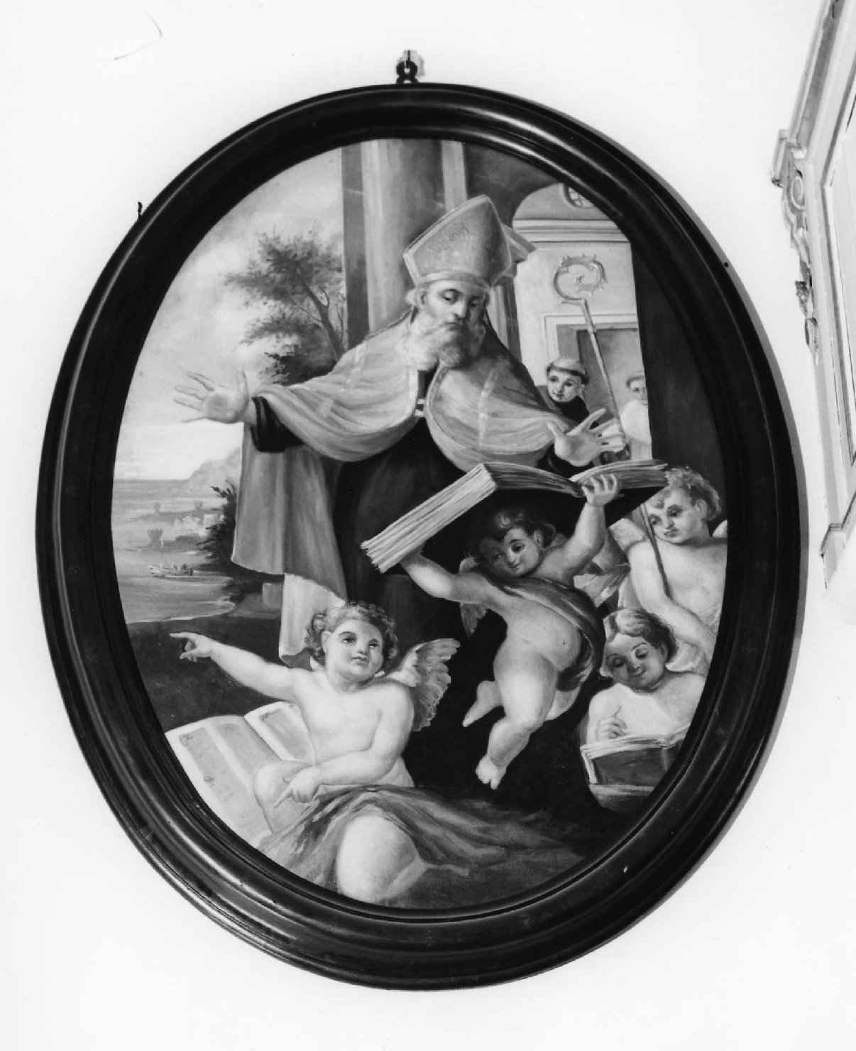 sant'Agostino (dipinto, opera isolata) - ambito savonese (fine/inizio secc. XVIII/ XIX)