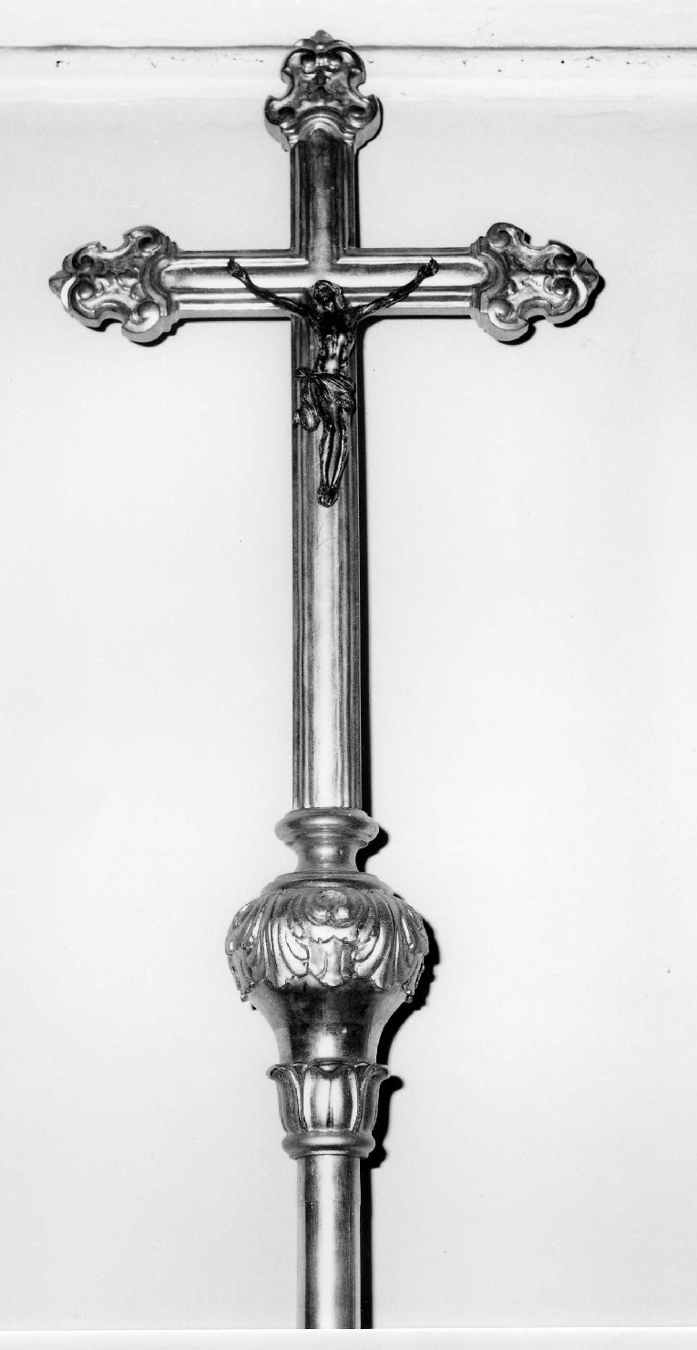 Cristo crocifisso (croce processionale, opera isolata) - ambito ligure (sec. XIX, sec. XX)