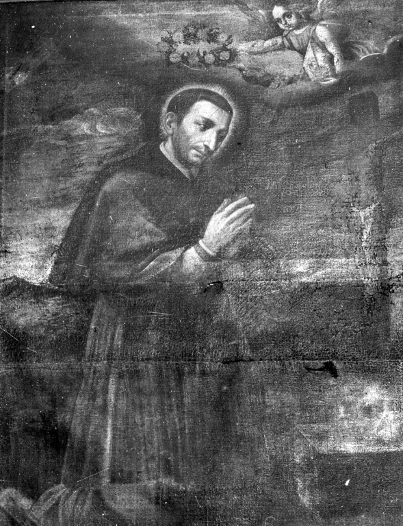 San Carlo in preghiera (dipinto) - ambito laziale (sec. XVII)