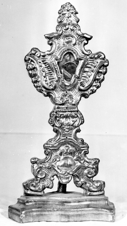 reliquiario - a ostensorio - ambito laziale (sec. XVIII)