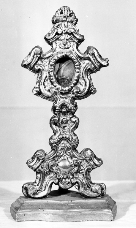 reliquiario - a ostensorio - ambito laziale (sec. XVIII)