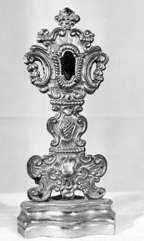 reliquiario - a ostensorio - ambito laziale (sec. XVIII)