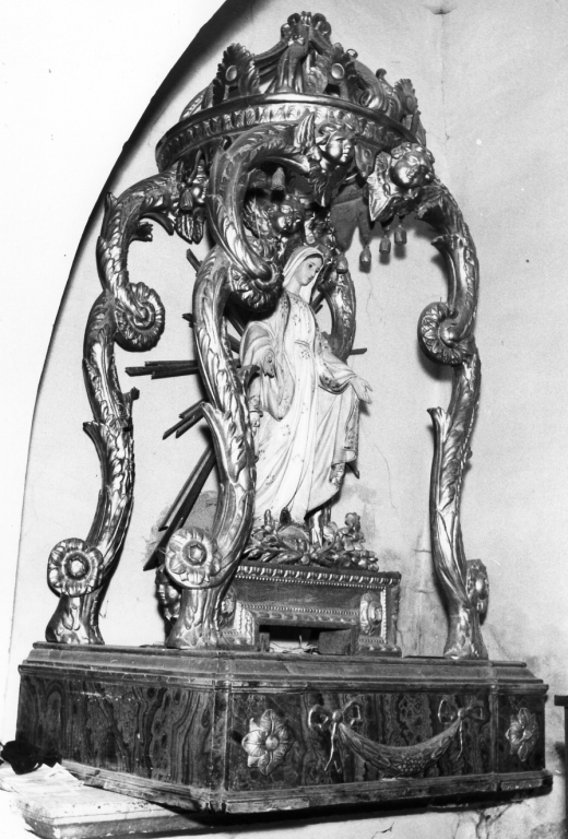 tronetto per esposizione eucaristica - ambito laziale (sec. XIX)