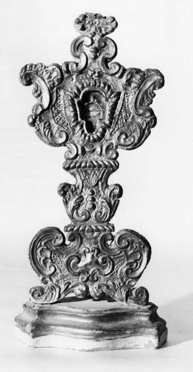 reliquiario - a ostensorio - ambito laziale (sec. XVIII)