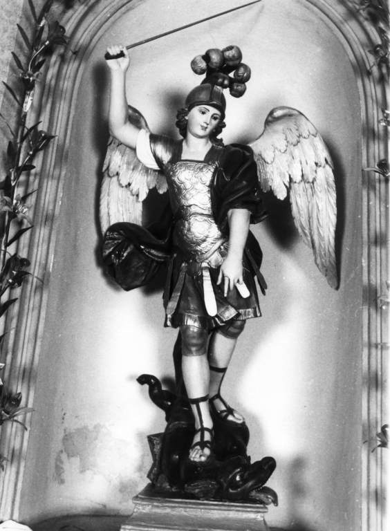 San Michele Arcangelo (statua) - ambito laziale (prima metà sec. XIX)