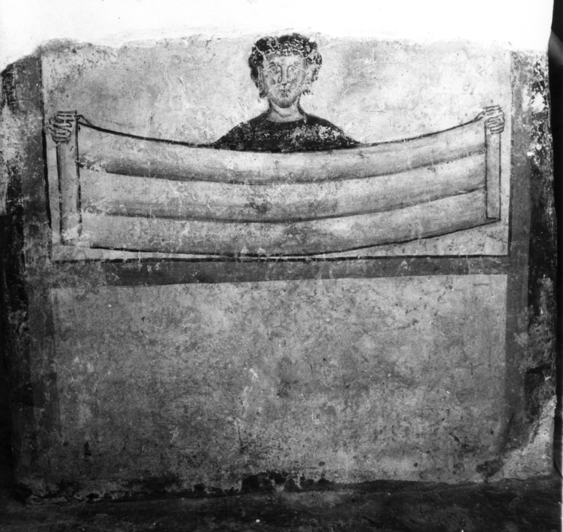 Cristo Salvatore con cartiglio (dipinto) - ambito laziale (fine/inizio secc. XII/ XIII)