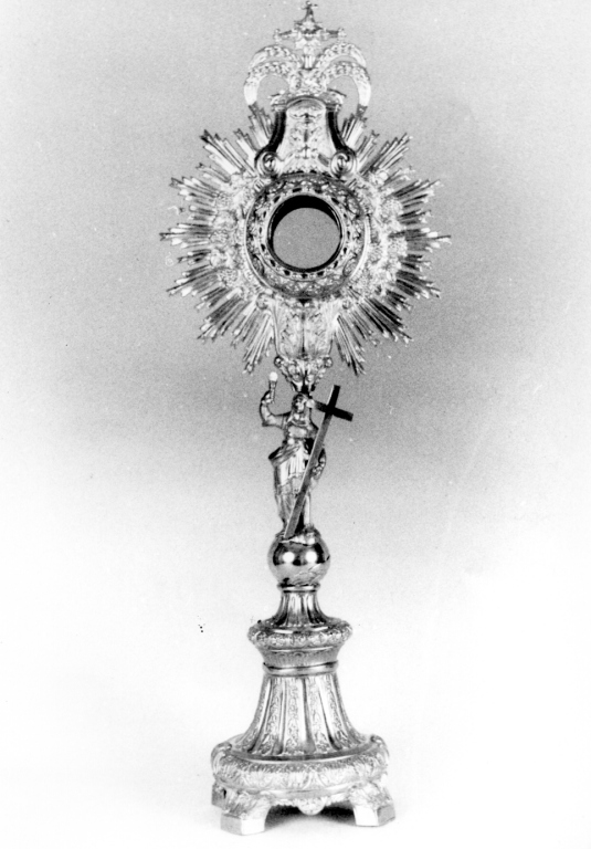 ostensorio - a raggiera - ambito napoletano (sec. XVIII)