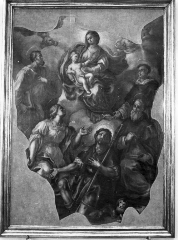 Madonna con Bambino e Santi (dipinto) - ambito napoletano (seconda metà sec. XVII)