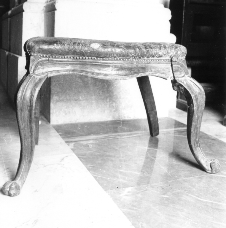 sgabello - ambito napoletano (metà sec. XVIII)