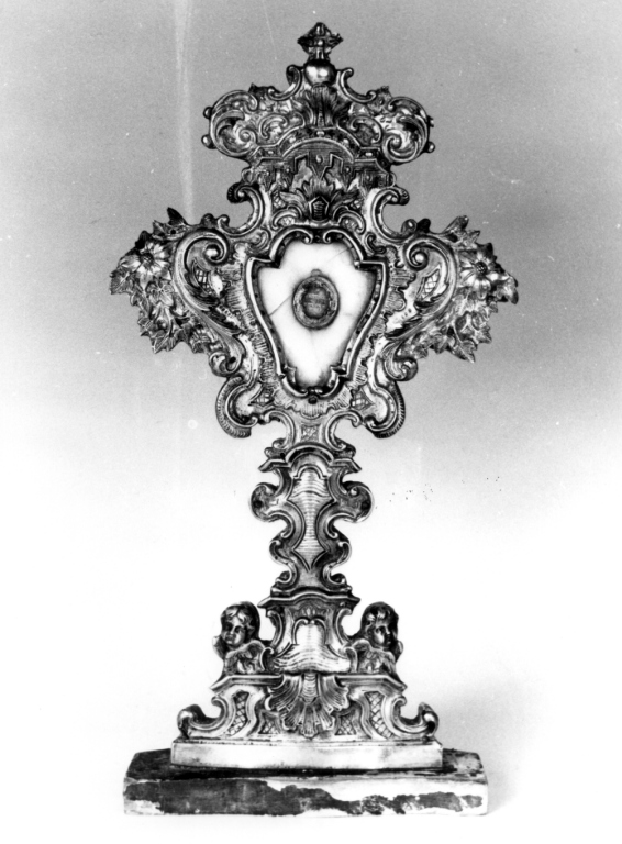reliquiario - a ostensorio - ambito napoletano (metà sec. XVIII)
