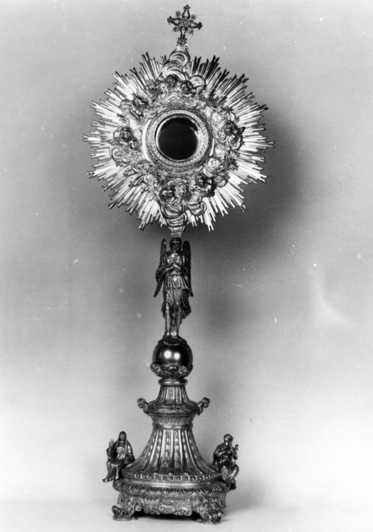 ostensorio - a raggiera - ambito napoletano (metà sec. XIX)