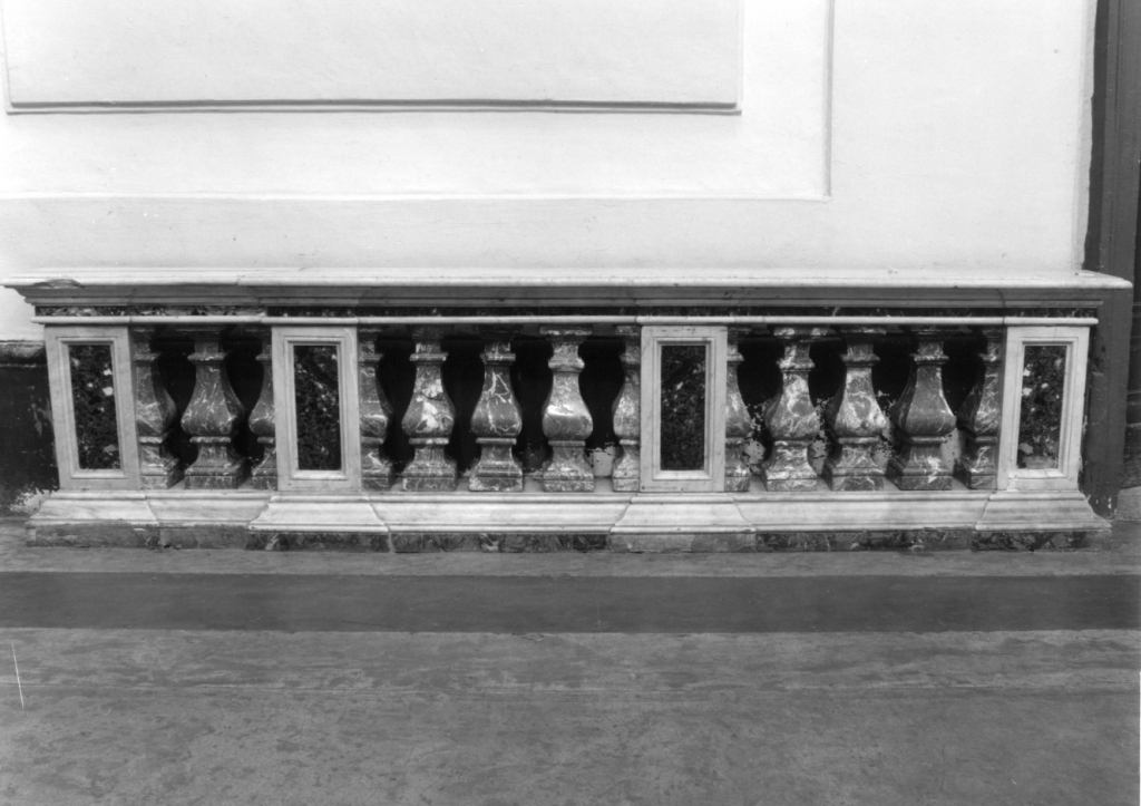 balaustrata del coro - ambito laziale (sec. XIX)