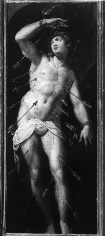 San Sebastiano (anta d'organo) di Zucchi Jacopo (sec. XVI)