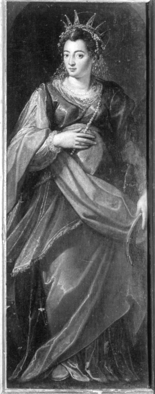 Santa Caterina d'Alessandria (anta d'organo) di Zucchi Jacopo (sec. XVI)