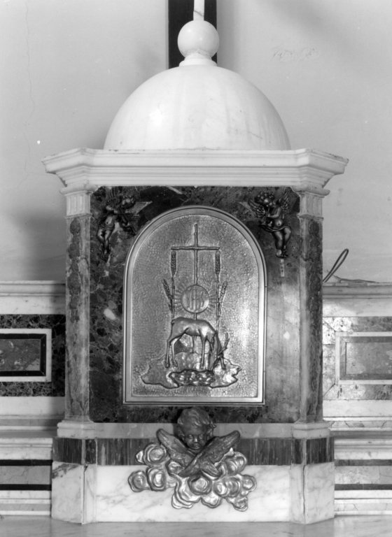 tabernacolo - a tempietto - ambito laziale (sec. XIX)