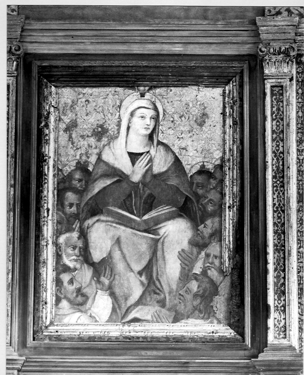 Madonna in trono e Santi (scomparto di polittico) di Giulio Perino d'Amelia (sec. XVI)