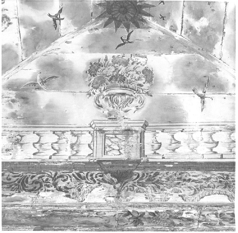 soffitto dipinto - ambito laziale (sec. XVIII)