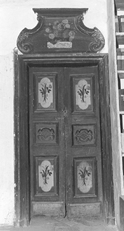 porta - a due battenti - ambito laziale (fine sec. XVIII)