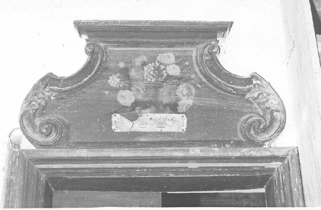 sovrapporta - ambito laziale (fine sec. XVIII)