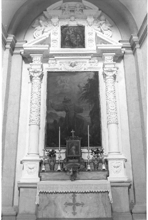 altare - a edicola - ambito laziale (prima metà sec. XVII)