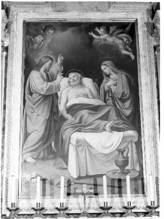 morte di San Giuseppe (dipinto) di Laberius F.re (fine sec. XIX)