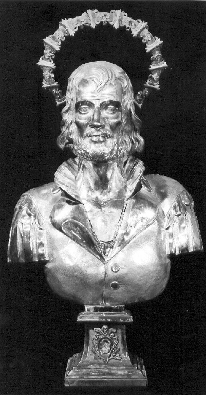 reliquiario - a busto di Ossani Francesco (sec. XIX)