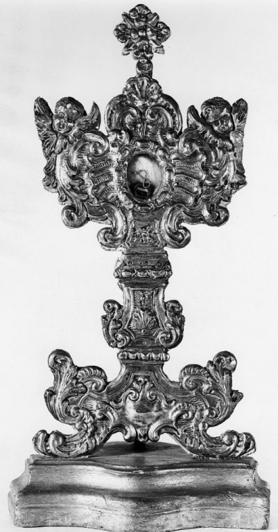 reliquiario - a ostensorio - ambito Italia centrale (sec. XVIII)