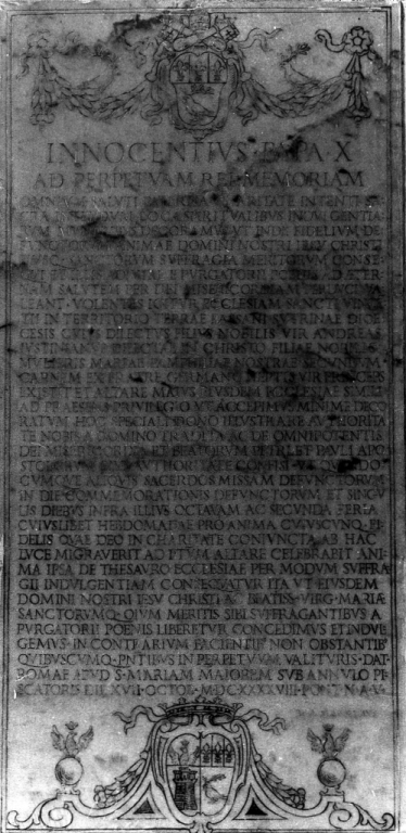 lapide documentaria - ambito viterbese (sec. XVII)