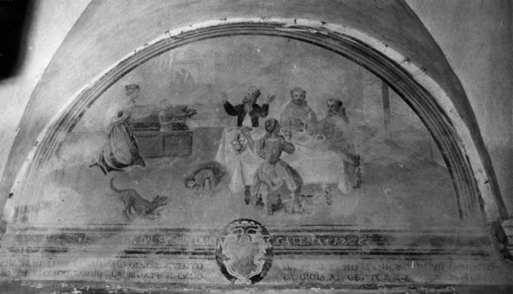 San Francesco d'Assisi resuscita un fanciullo (dipinto, ciclo) - ambito viterbese (sec. XVIII)