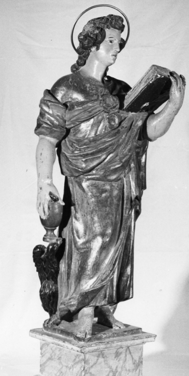 San Giovanni Evangelista (reliquiario - a statua) - ambito viterbese (sec. XVI)