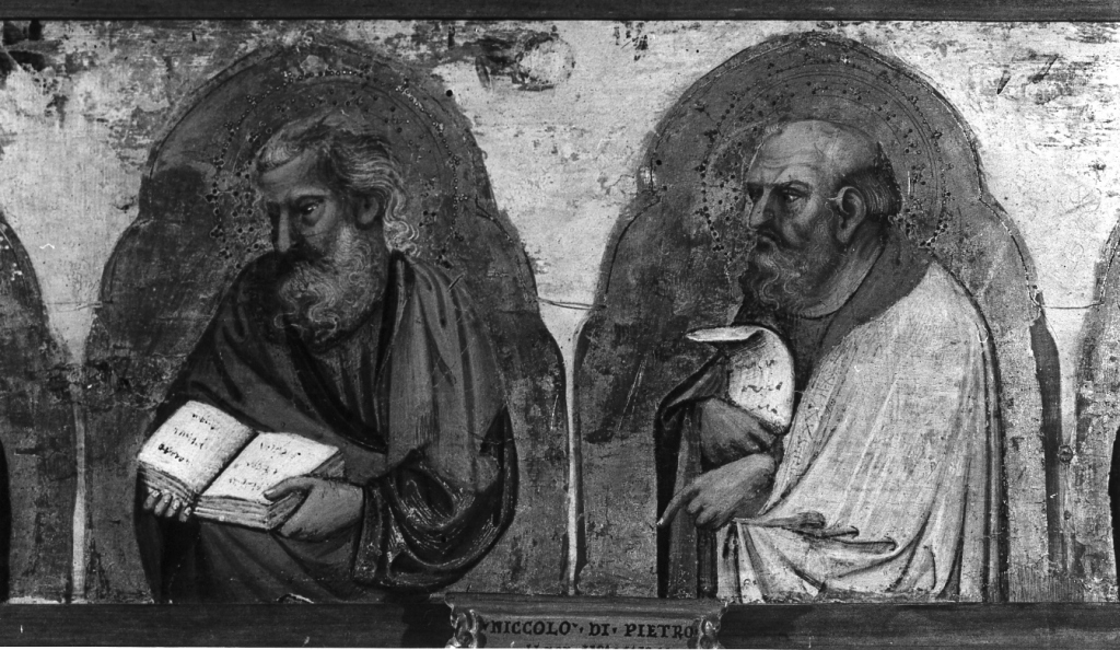 apostoli a mezza figura (dipinto) di Niccolò di Pietro detto Nicolaus Paradixi (fine/inizio secc. XIV/ XV)