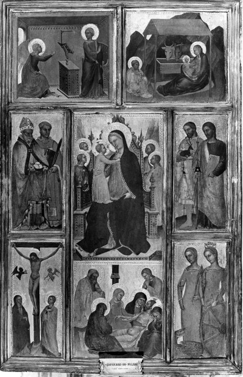 Sant'Eustachio e San Giacomo Maggiore (dipinto, elemento d'insieme) di Giovanni di Jacopo di Guido detto Giovanni da Milano (metà sec. XIV)