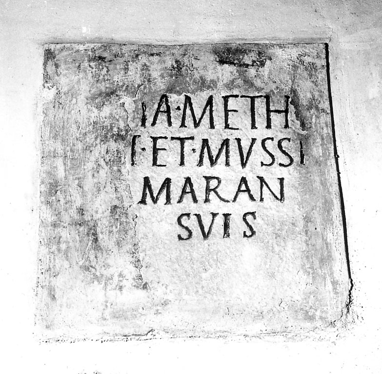 lapide commemorativa, frammento - ambito Italia centro-meridionale (secc. IV/ VI)
